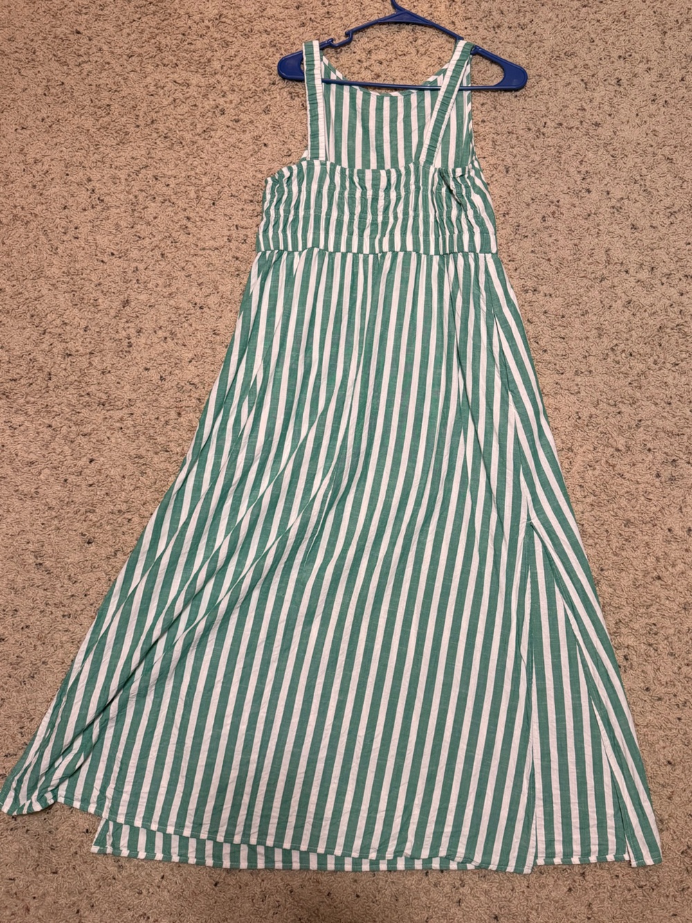 Maxi A-Line dress universal thread green striped - Women - Picture 5 of 6